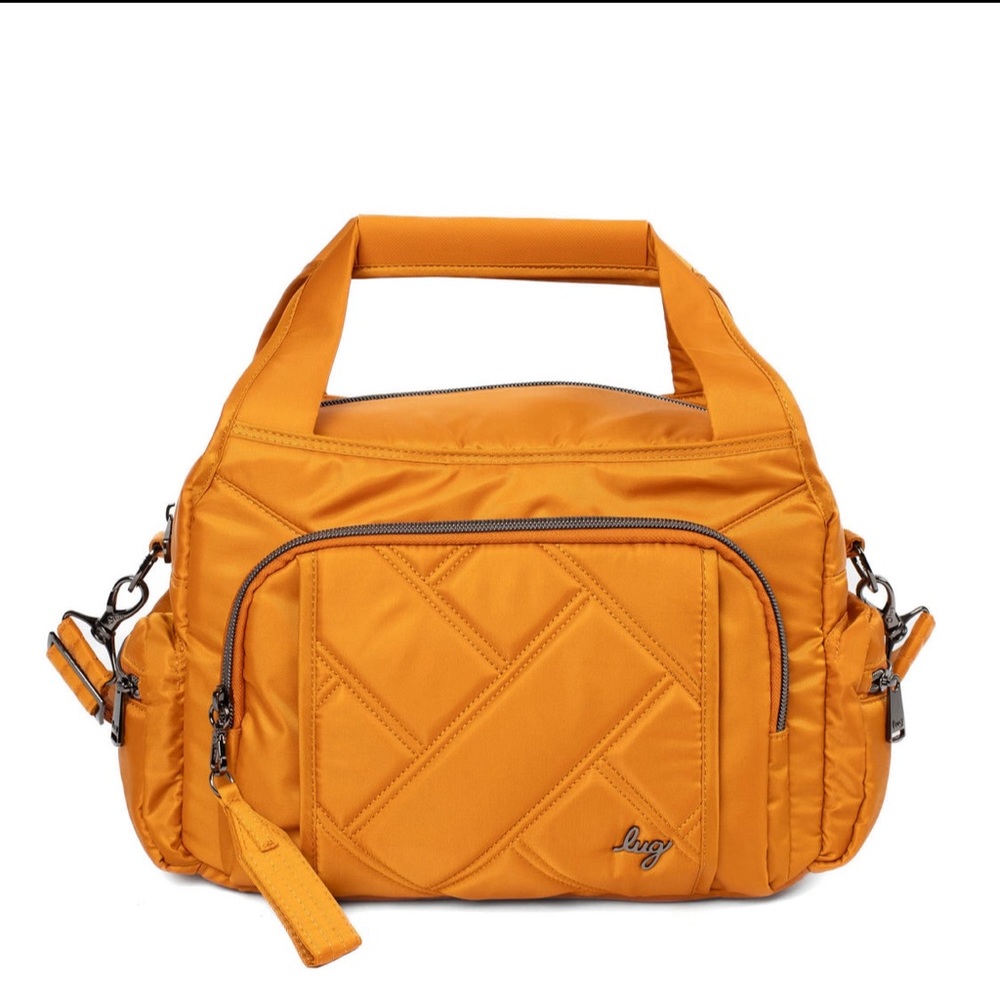 Lug Rumble Satchel Crossbody Bag NWT Amber Yellow